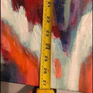 Painted canvas bright colored